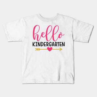 Hello Kindergarten Kids Back to School Cute Kids T-Shirt